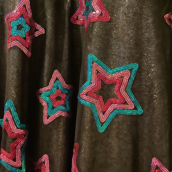 LOL Surprise Black Star Dress-large 10/12 like new - Picture 3 of 7